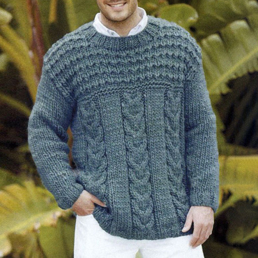 Men'S Knitted Graphic Pullover Sweater elevenforest