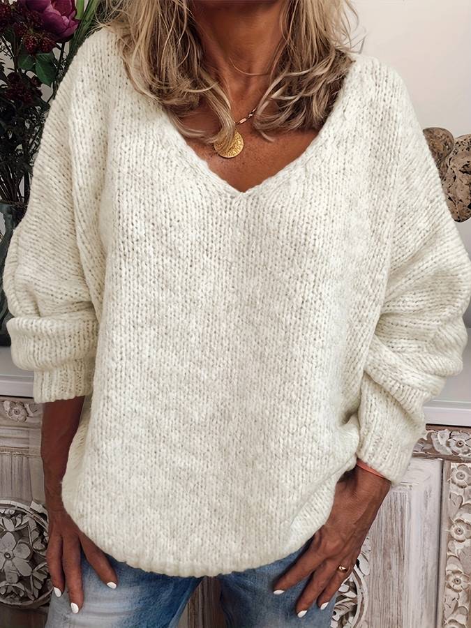 Irina® | Knitted V-neck sweater