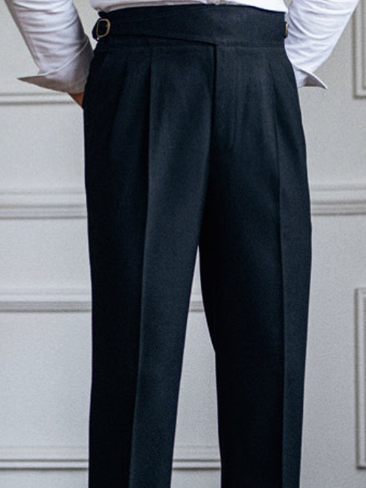 Men's British Neapolitan Cropped Trousers artswardrobe