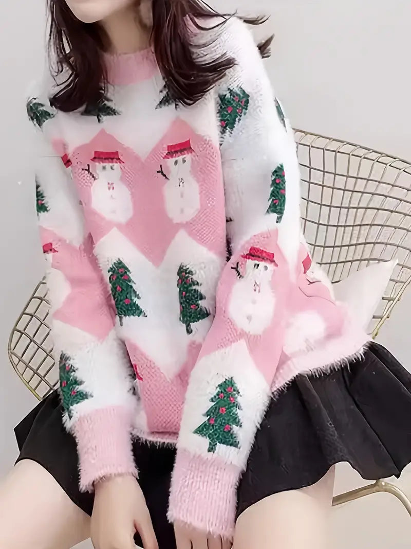 Andrea® | Cute snowman Christmas sweater