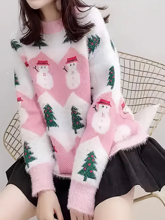 Andrea® | Cute snowman Christmas sweater