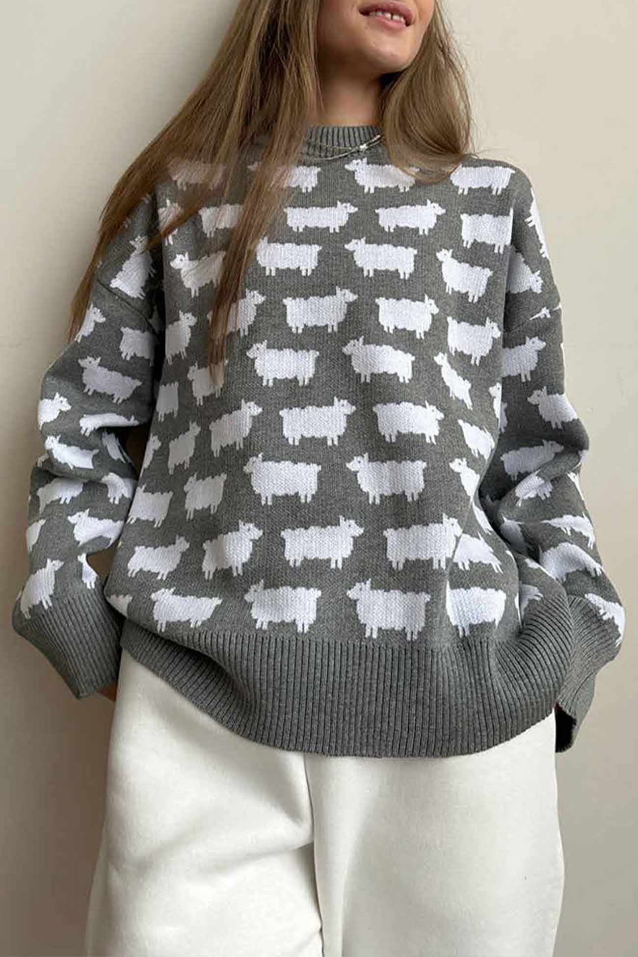 Maglione dal design curato