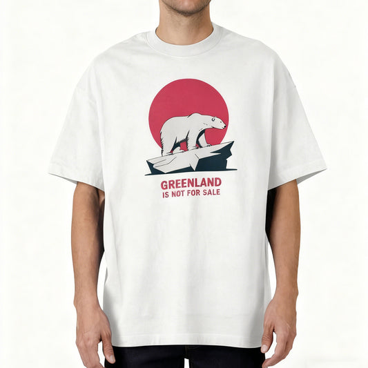 Greenland Is Not For Sale Men's Casual T-shirt elevenforest