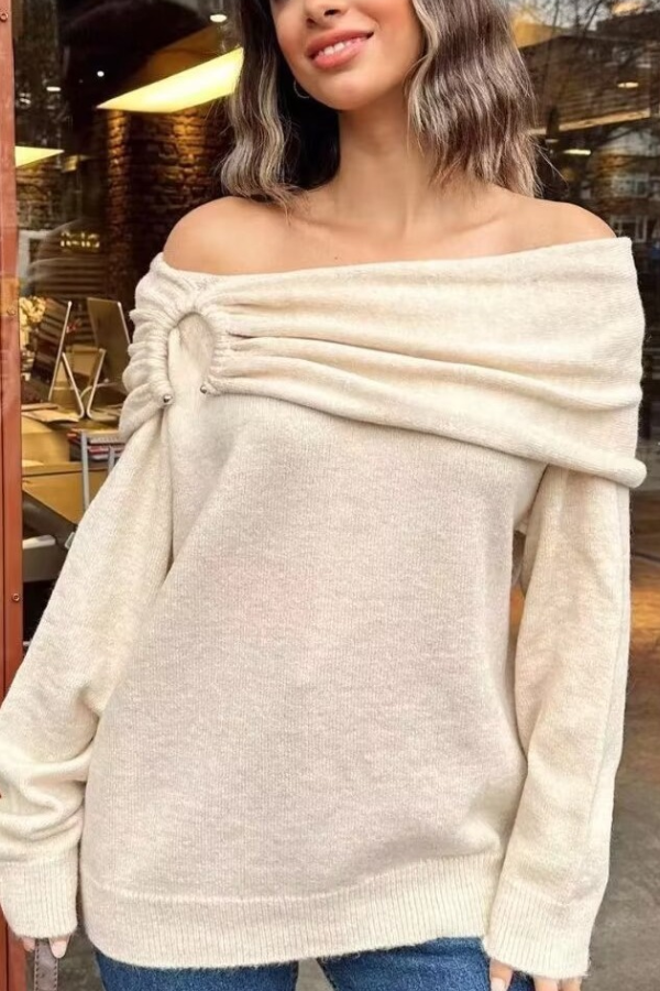 Maglione dal design curato
