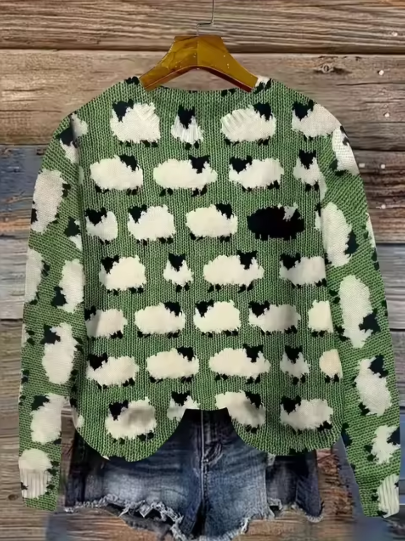 Maglione dal design curato