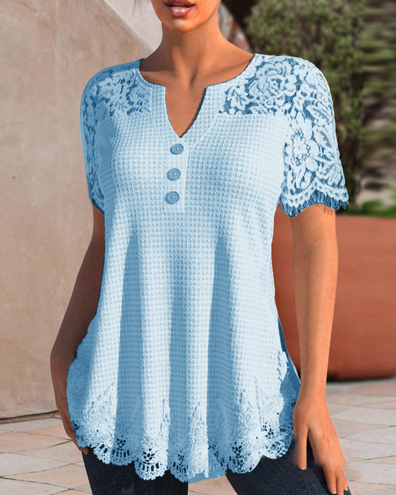 ER | Camicetta in pizzo strutturata