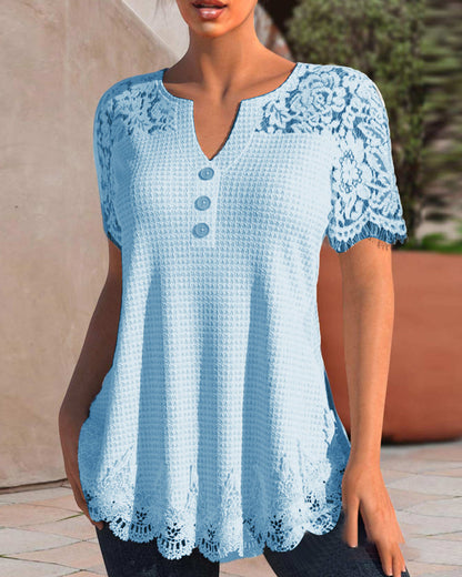 ER | Camicetta in pizzo strutturata