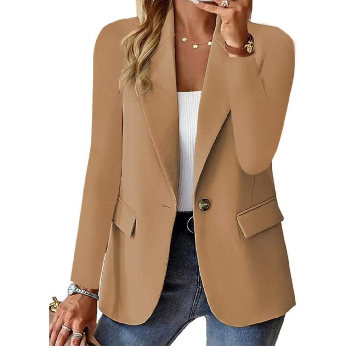 LP | Blazer casual a maniche lunghe da donna