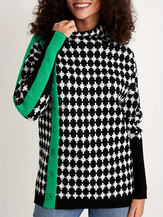 LP | Maglia a collo alto con motivo all-over