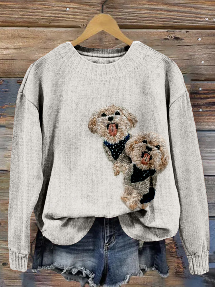 Maglione dal design curato