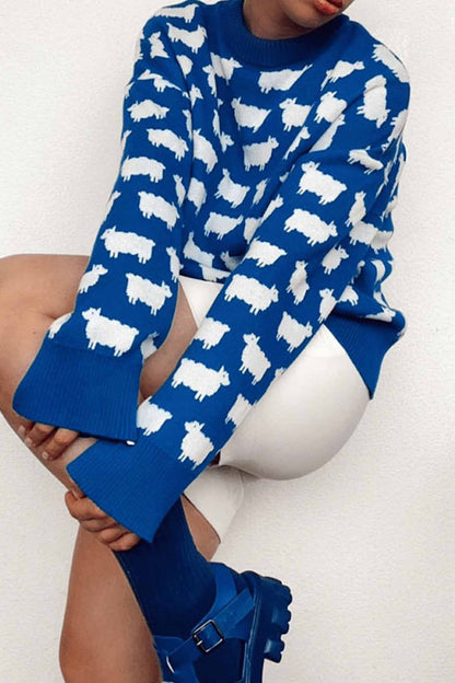Maglione dal design curato