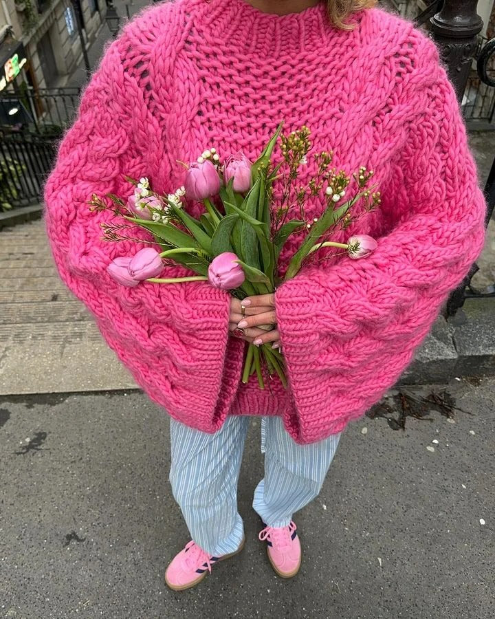 Ilse® | Oversized knit sweater with wide sleeves for women