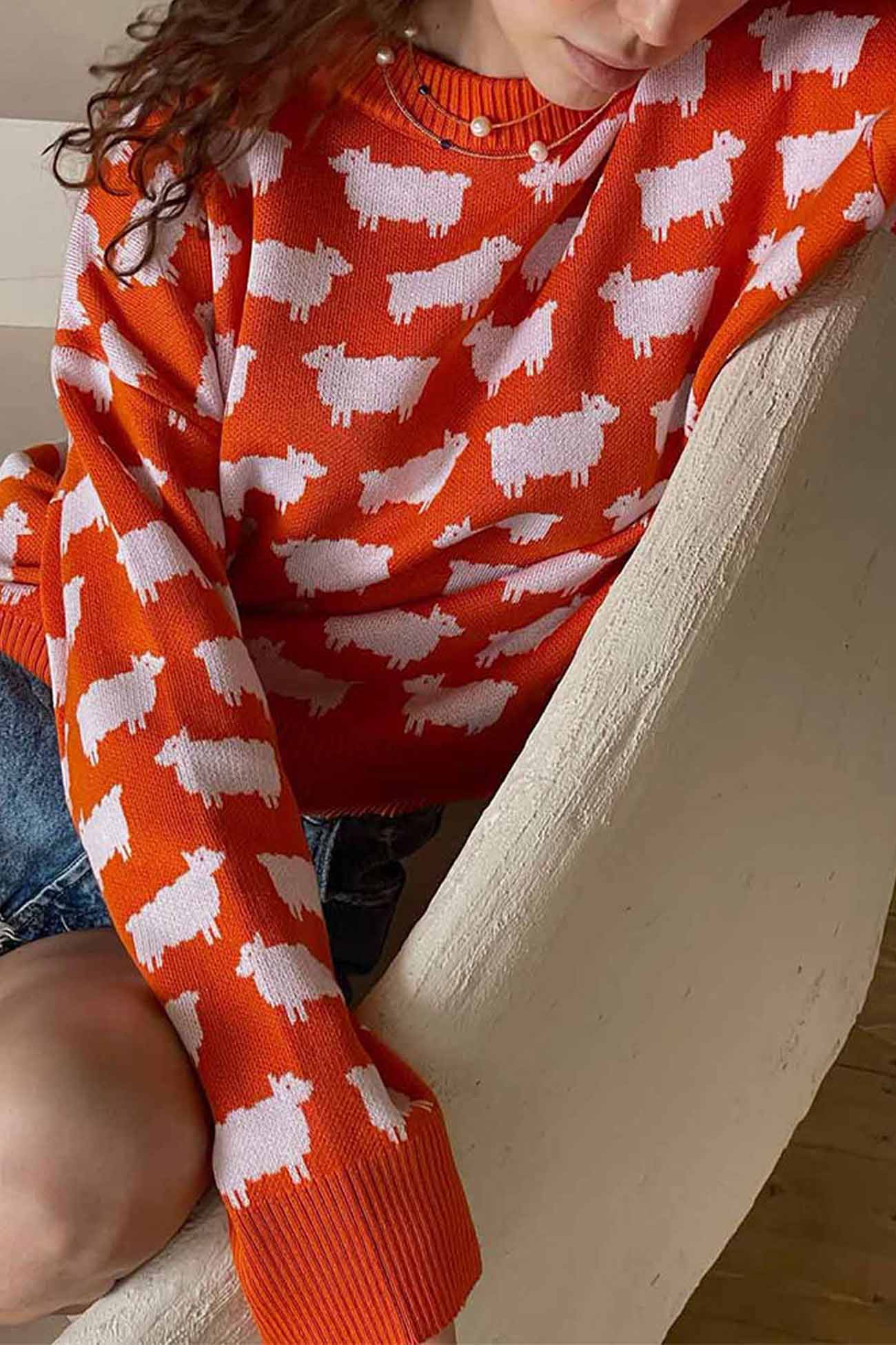 Maglione dal design curato