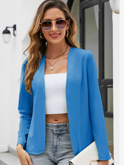 LP | blazer casual a maniche lunghe, aperto sul davanti