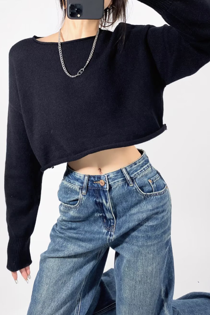 Maglione dal design curato