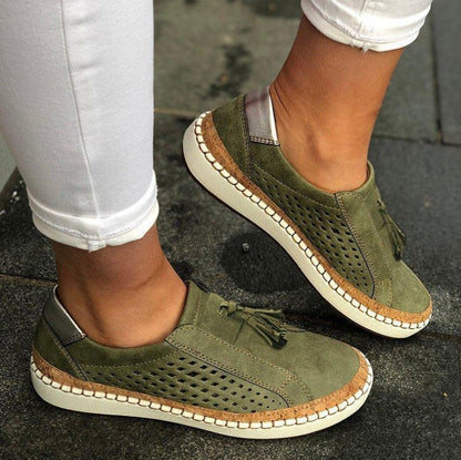 ER | Sneakers slip-on con dettaglio in nappa