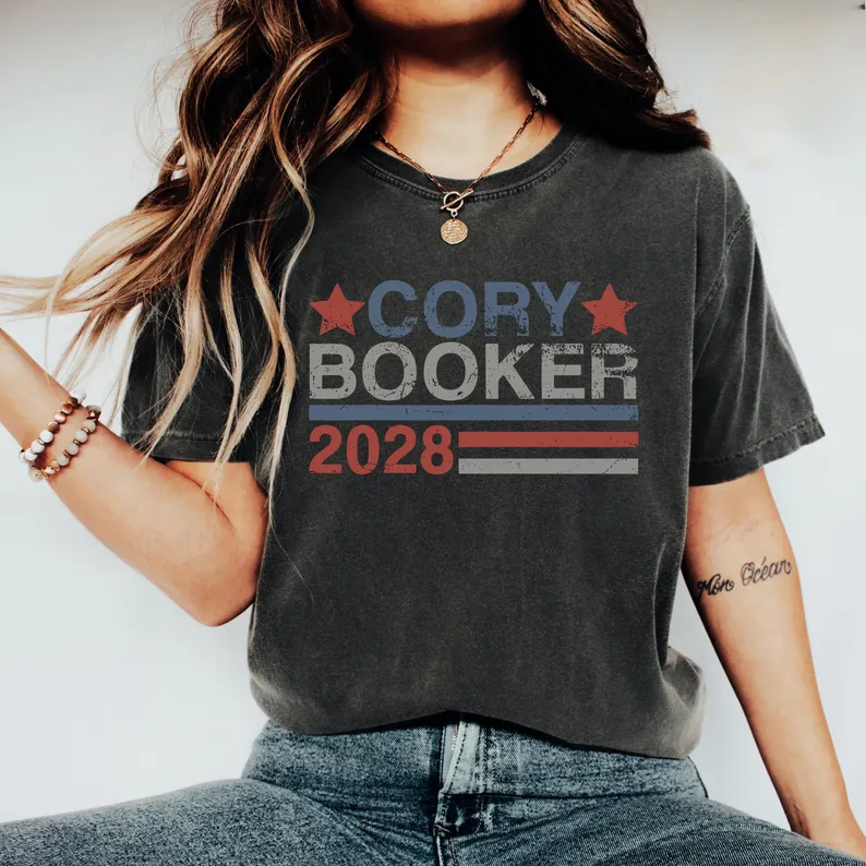Women's Fdt 2028 Stand With Booker Printed Short-sleeved T-shirt elevenforest