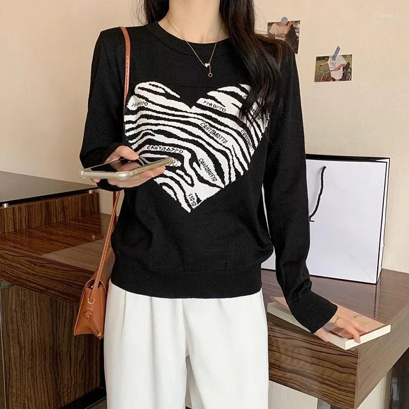 Berenice® | Heart print sweater