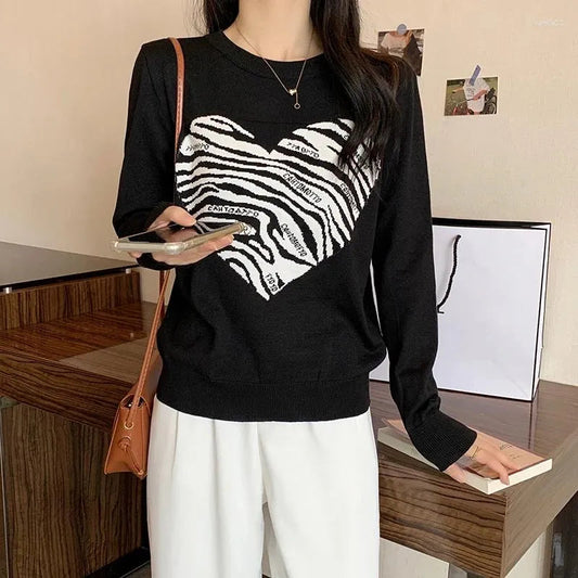 Berenice® | Heart print sweater