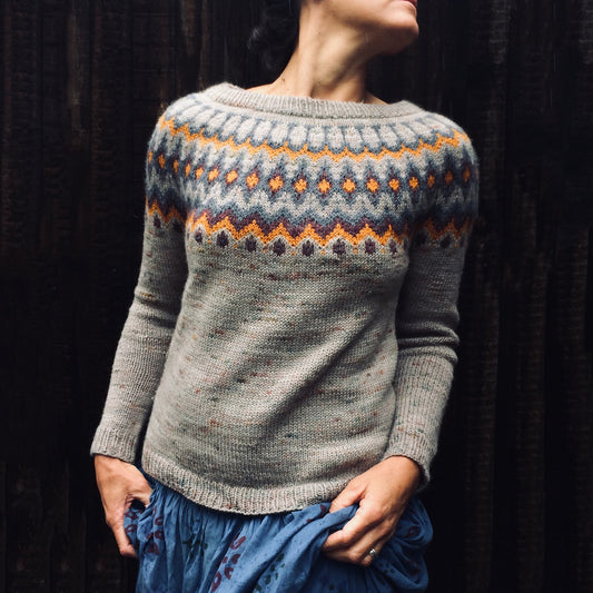 Vintage Geometric Icelandic Knitted Pullover Sweater elevenforest