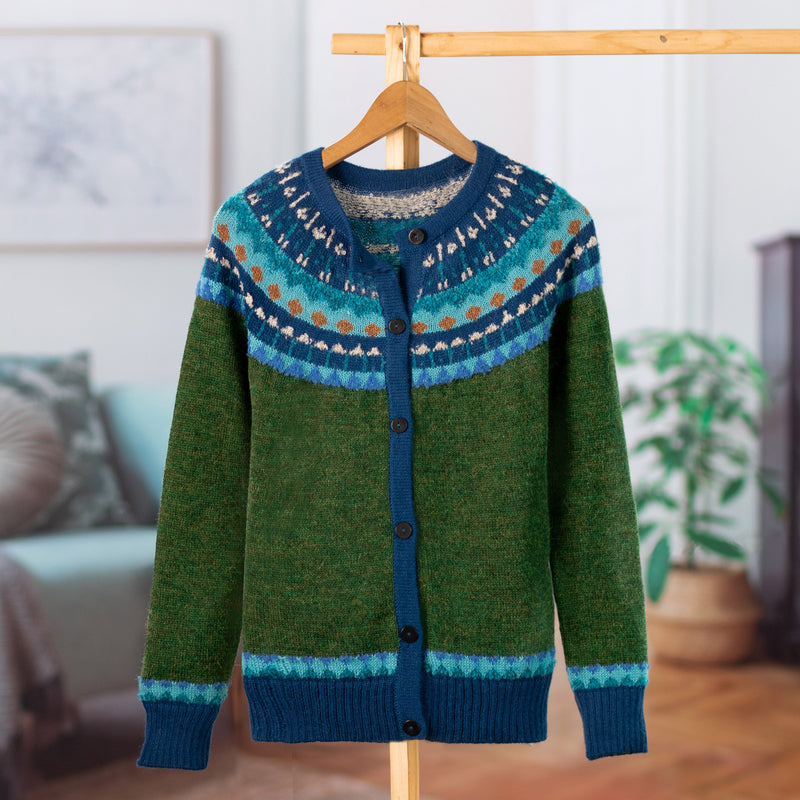 Vintage Fair Isle Knitted Warm Cardigan Sweater elevenforest