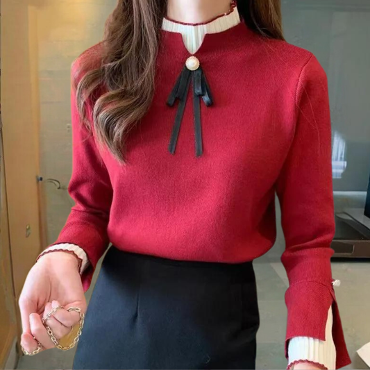 Ruth® | Elegant women's sweater with an elegant bow