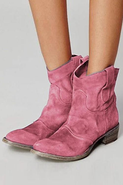 ER | Stivaletti in pelle scamosciata sostenuti