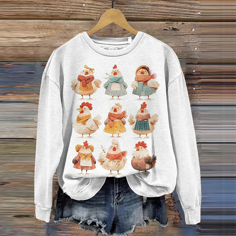 Thanksgiving Animal Print Women'S Sweatshirt artswardrobe