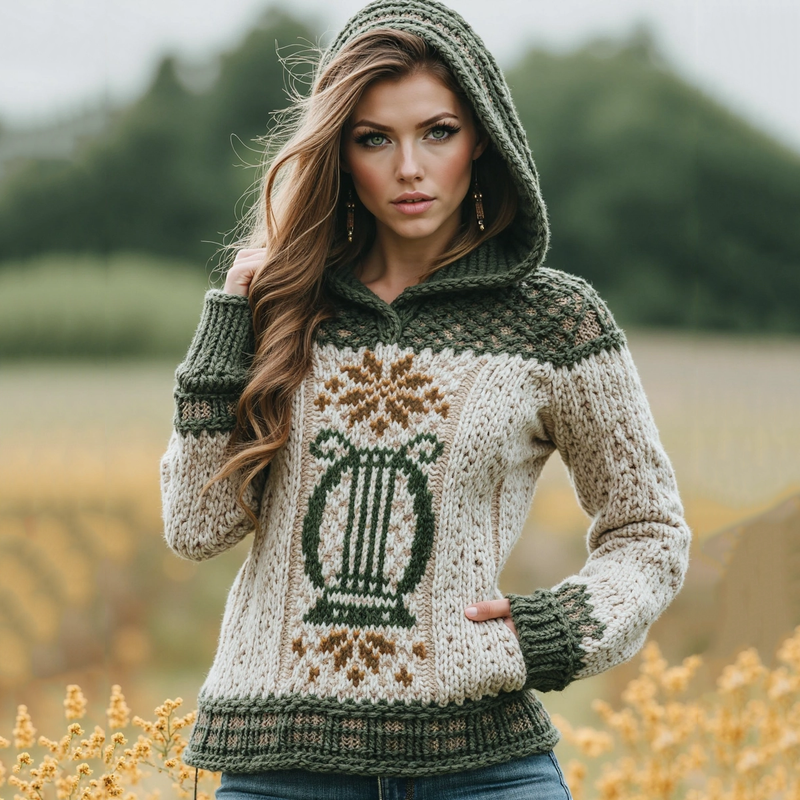 Maglione dal design curato