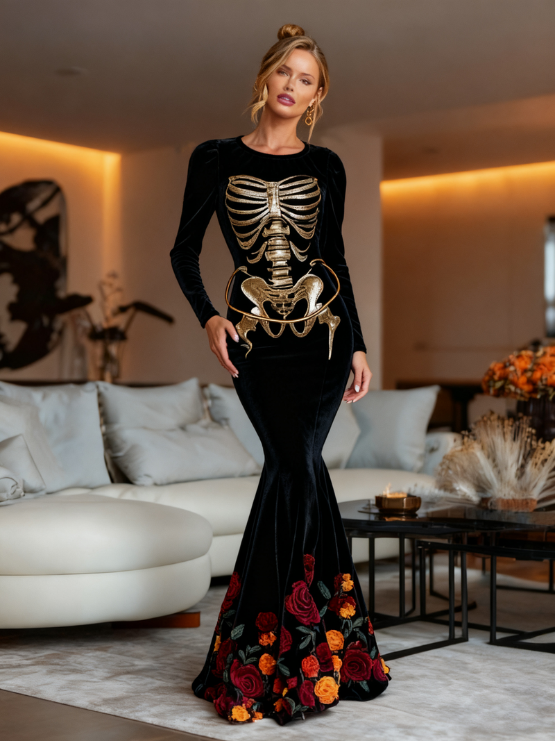 Vestito dal design curato