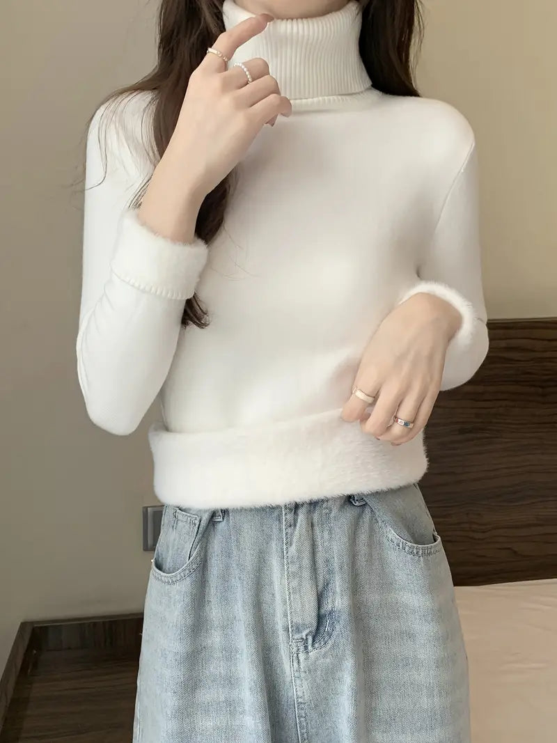 Angela® | Simple classic turtleneck sweater