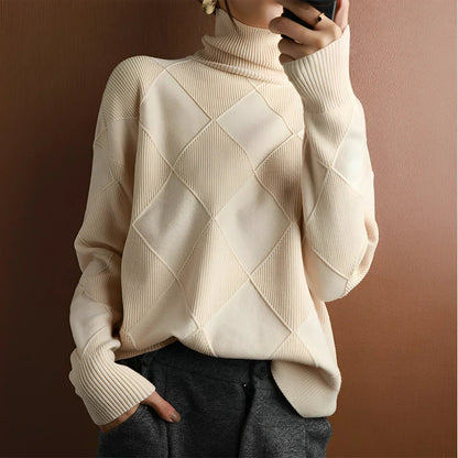 Christina® | Structured turtleneck sweater