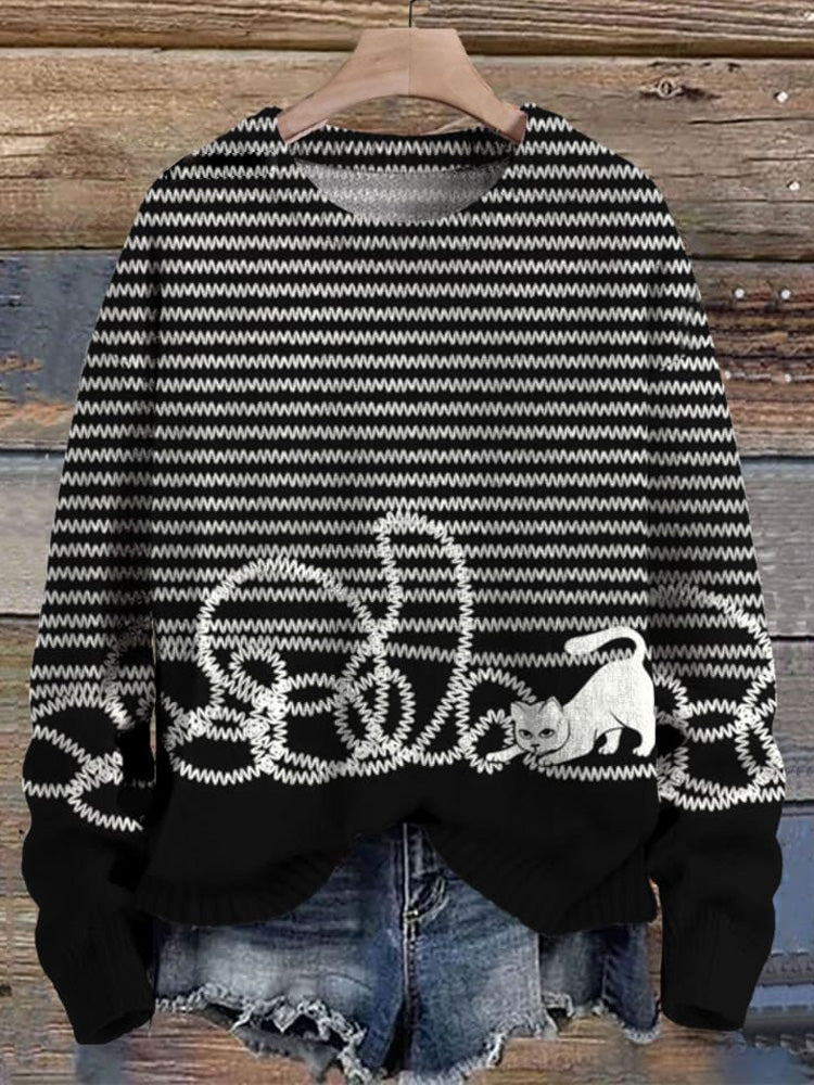 Maglione dal design curato