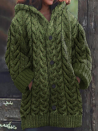 Women's Super Soft Honeycomb Aran Crew Neck Sweater elevenforest