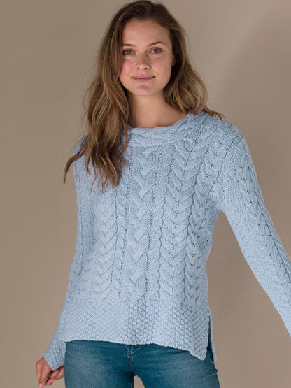 Women's Vintage Traditional Aran Sweater artswardrobe