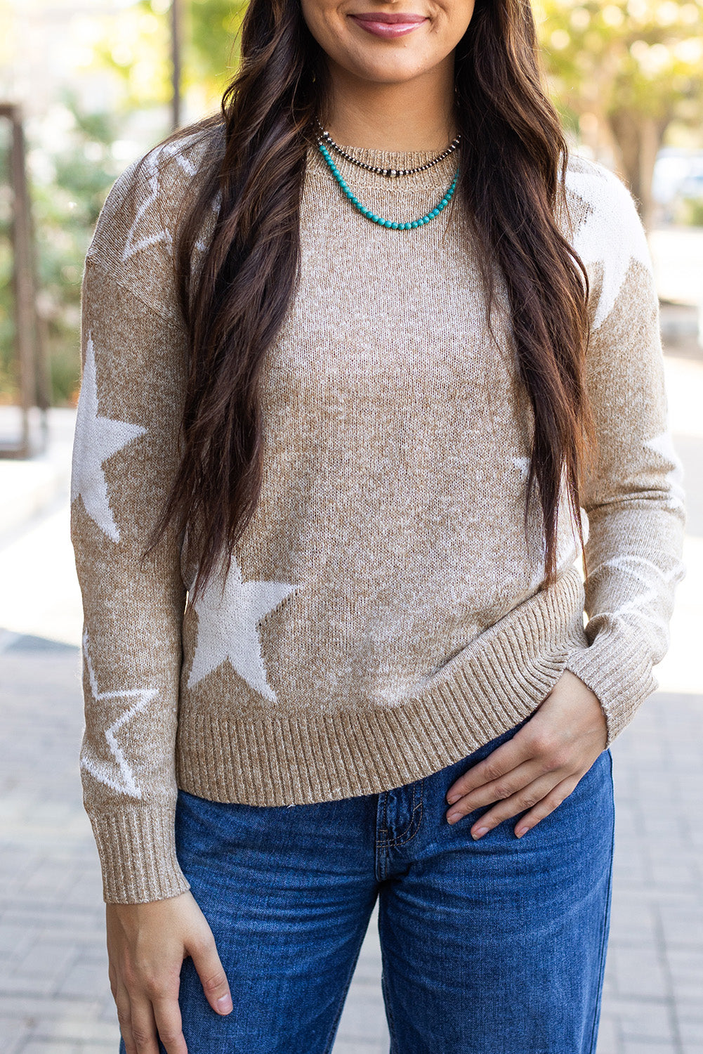 Maglione dal design curato