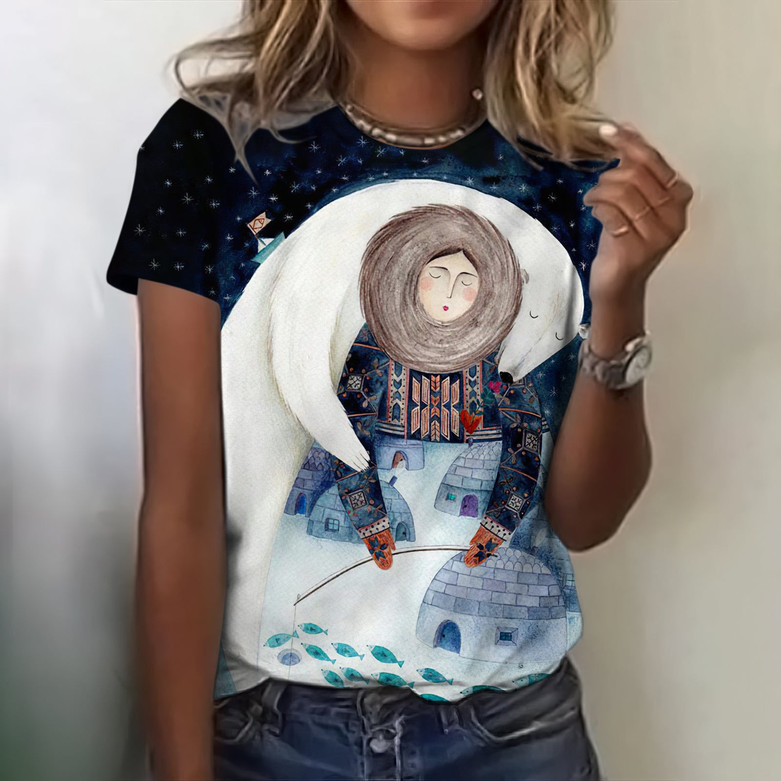 Greenland Aboriginal Local Culture And Art Women's T-shirt elevenforest