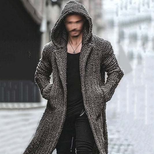 Men's Vintage Fairman Island Jacquard Sweater Cardigan Coat elevenforest