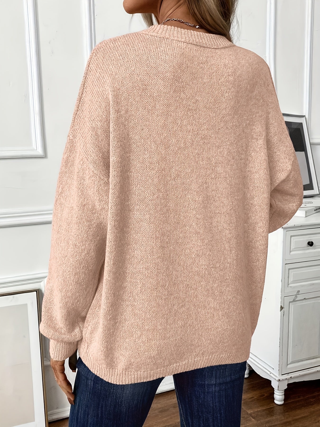Maglione in cotone in tinta unita