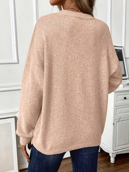 Maglione in cotone in tinta unita