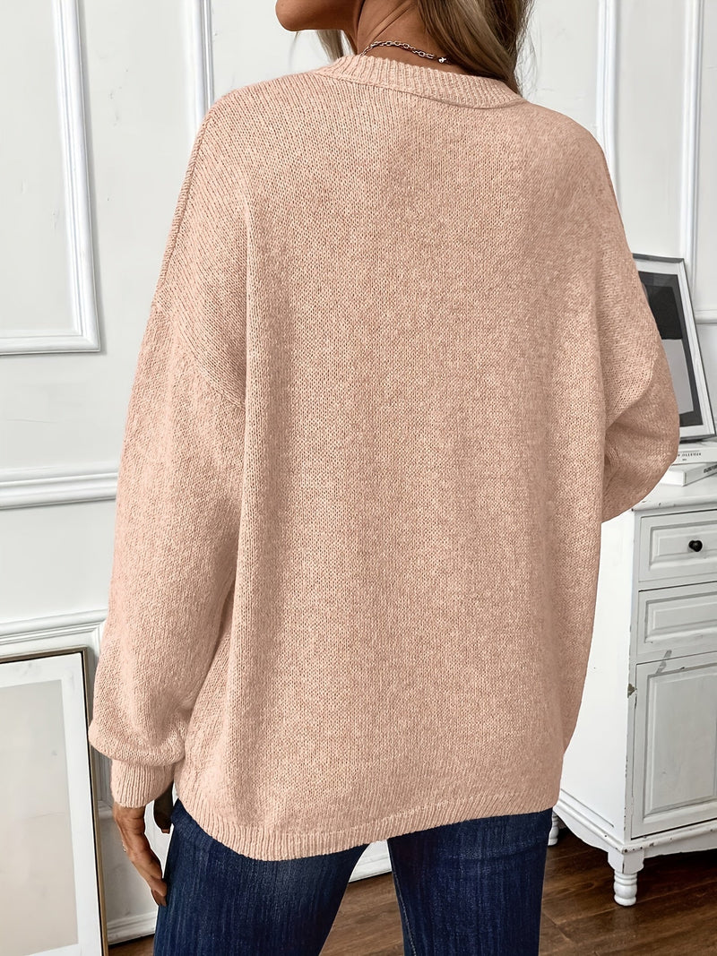 Maglione in cotone in tinta unita