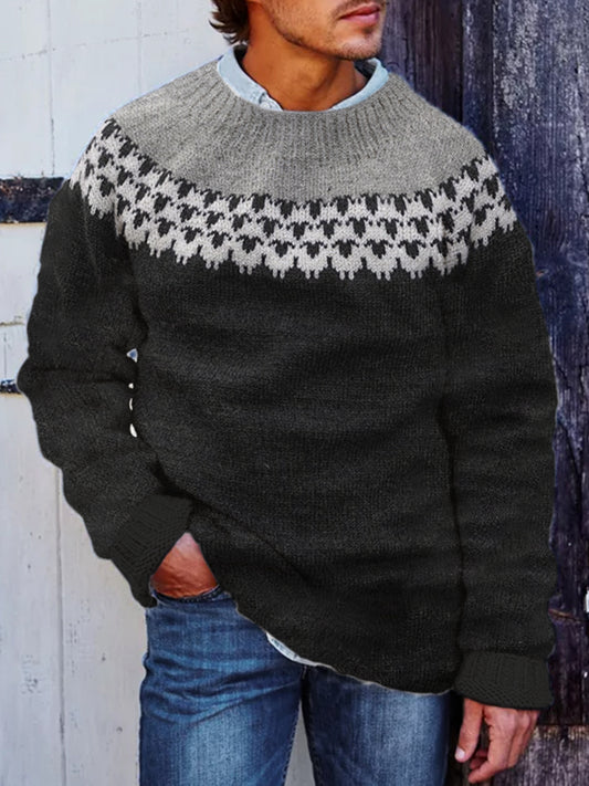 Farm Sheep Icelandic Style Men's Sweater elevenforest