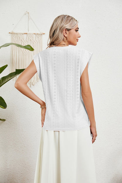 LP | Gilet d'été T-shirt à manches courtes creuses