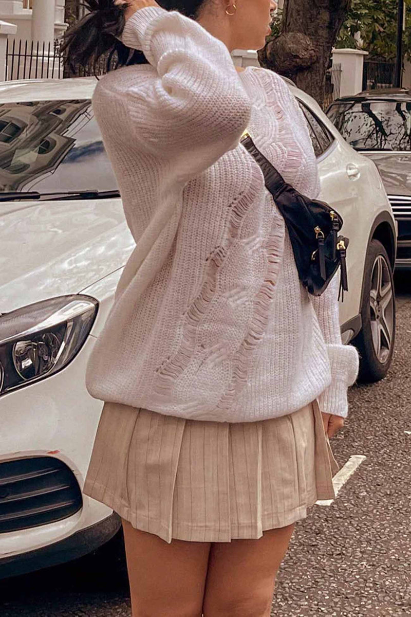 Maglione dal design curato