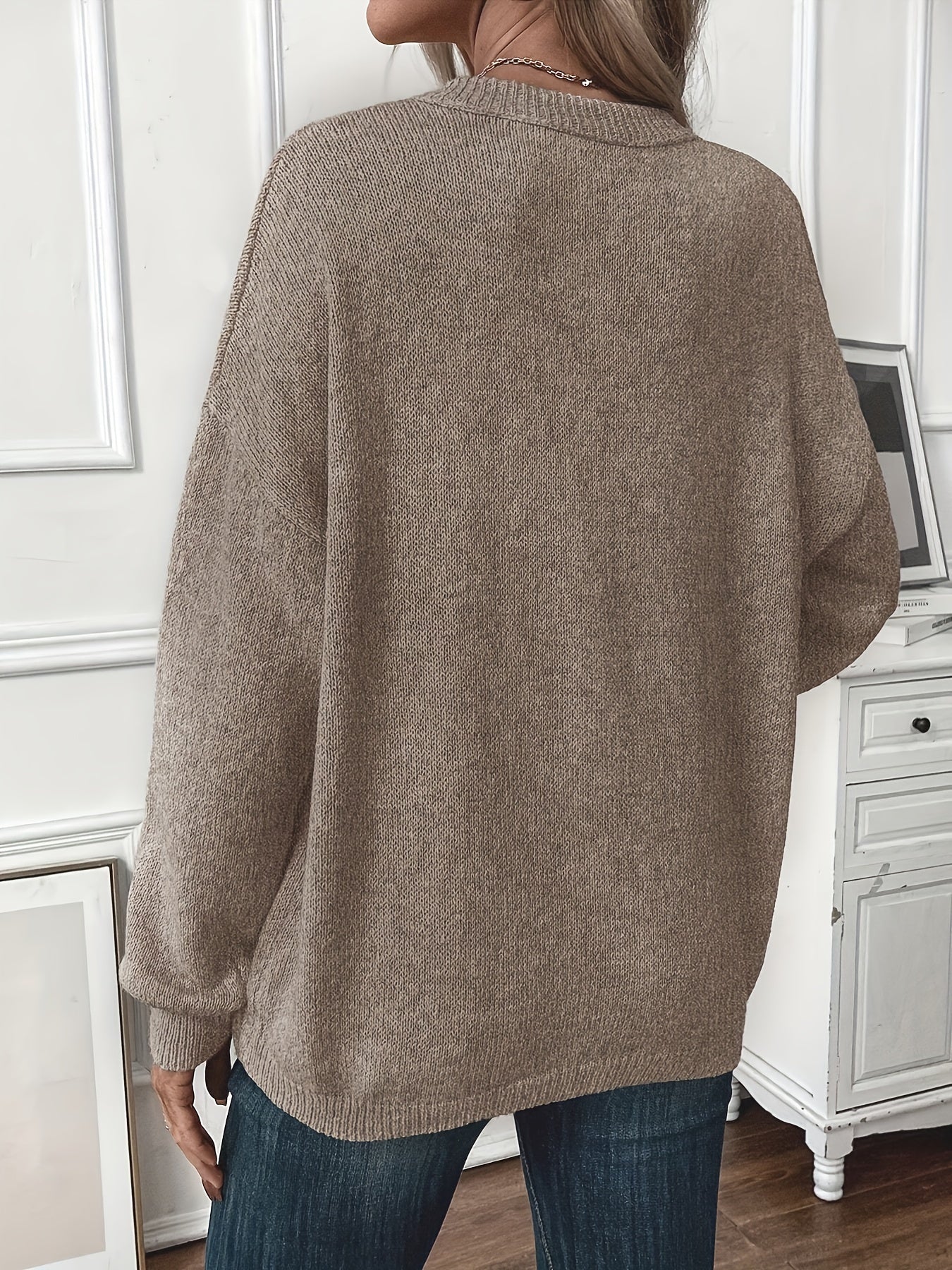 Maglione in cotone in tinta unita