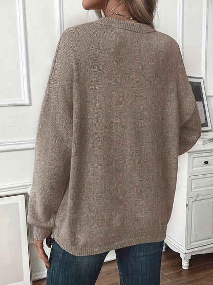 Maglione in cotone in tinta unita