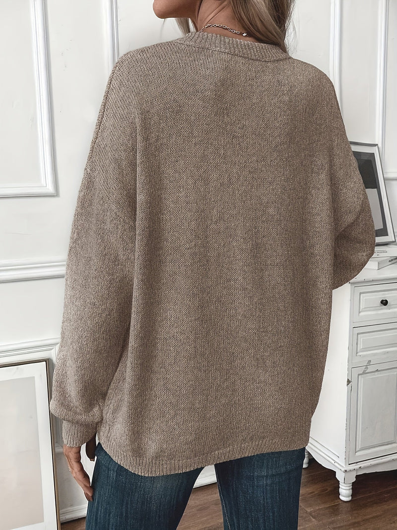 Maglione in cotone in tinta unita