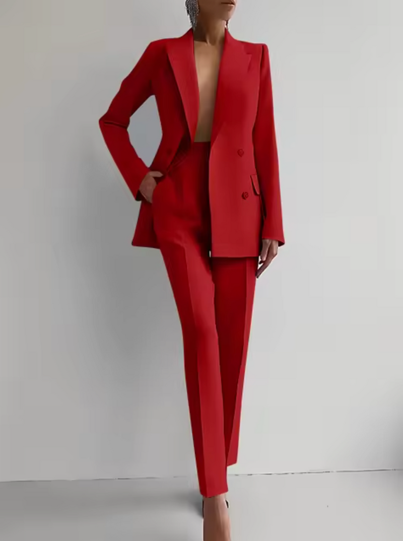 LP | Set di blazer e pantaloni a pieghe