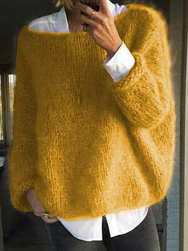 JO | Maglione oversize comodo lavorato a maglia