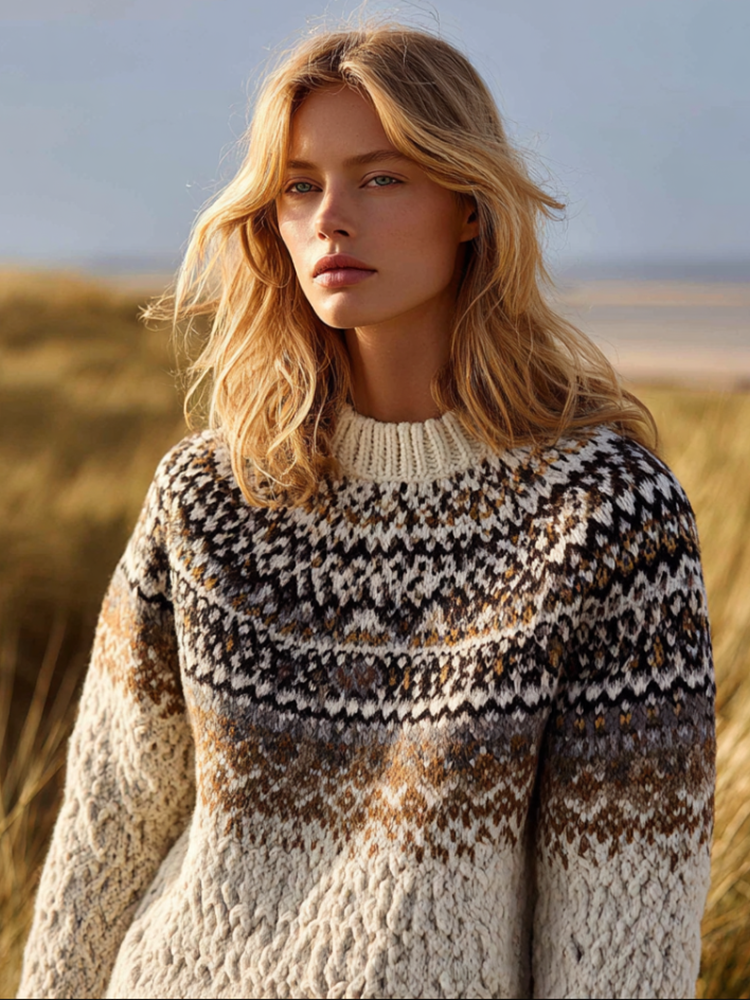 Maglione dal design curato